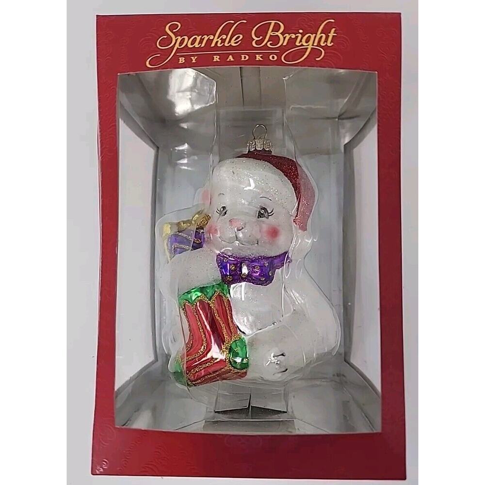 Christopher Radko Sparkle Bright Radko Animal glass ornament‎ U269F